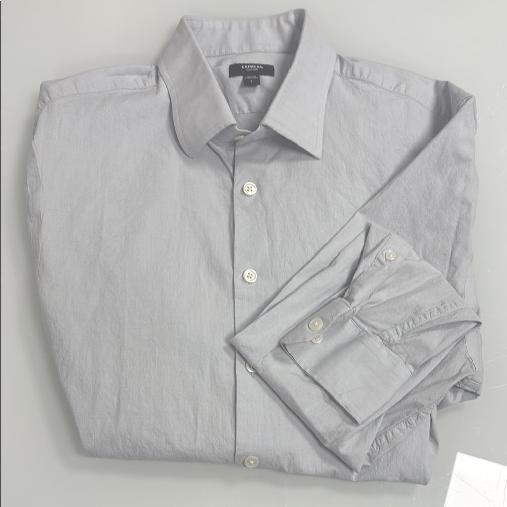 Men's Gray Dress Shirt